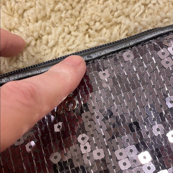 Coach Pewter/gunmetal sequined wristlet - Picture 12 of 12